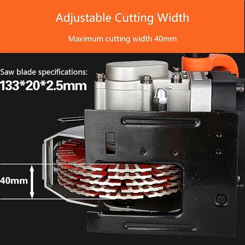 4800W Electric Wall Groove Cutting Machine, Wall Chaser, for Brick Concrete Grooving Slotting, Power Masonry Saw, with 5Pcs Saw Blades in Saudi Arabia