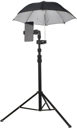 مظلة كاميرا SLR مقاس 50 سم، مظلة كاميرا SLR للتصوير الفوتوغرافي في يوم ممطر، قابلة للتعديل للحماية من المطر والشمس في الهواء الطلق (أسود)، نسخة مطورة، أكثر مرونة in Kuwait