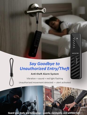 Hidden Camera Detectors, Anti Spy Bug Camera Finder & GPS Tracker Detector, Anti-Theft Alarm, 6-Level Sensitivity, 168H Battery, Privacy Pen Hidden Device Detector for Travel, Hotel, Home, Car, Office in Saudi Arabia