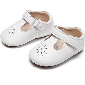 Kiderence Baby Girls Prewalker Mary Jane Flats Bowknot Princess Dress Shoes (الرضيع/طفل صغير) in Kuwait