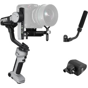 ZHIYUN Crane 4E [رسمي] مثبت جيمبال للكاميرا، مثبت جيمبال DSLR ثلاثي المحاور لكاميرات Canon/Nikon/Sony مع حامل ثلاثي القوائم، التصوير العمودي الأصلي، تسجيل الفيديو، توسيع التخصص in Saudi Arabia