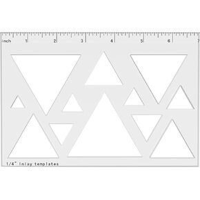 Clear Acrylic Inlay Template with Triangle Or Heart Designs Router Stencil for Decorative Woodworking Projects Tool Routing Guide in Kuwait