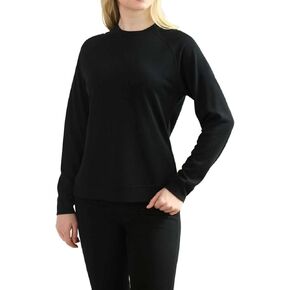 سويت شيرت صوف ميرينو برقبة دائرية بسحاب للنساء كاجوال، بلوفر نسائي ناعم ومريح بأكمام طويلة in Kuwait