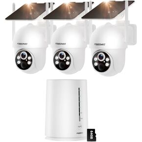 4MP Security Cameras Outdoor Wireless, No Subscription, Solar-Powered Home Security Camera with 360° Pan & Tilt, Motion Detection, 2K Color Night Vision, Easy Setup, 2.4 & 5GHz WiFi in Saudi Arabia