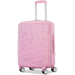American Tourister Mickey Mouse Carry-On Luggage - Airline Approved, Durable Hardshell with RightHeight Adjustable Handle - Expands 1.5in - Roll Confidentially with Dual 360 Spinner Wheels in Saudi Arabia