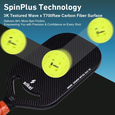 Pickleball Paddle with Aero Throat ، 3K T700 Carbon Fiber Pickle Paddle with 16 mows power honeycomb core ، pickleball bicket therft in Saudi Arabia