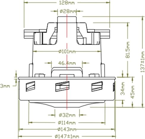محرك مكنسة كهربائية أصلية 200/240 فولت، متوافق مع استبدال المكنسة الكهربائية كارشر بوزي 8/1 in Kuwait