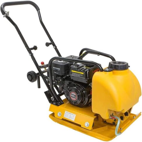 Stark USA 6.5hp Gas Plate Compactor Water Tank 25" x 18" Plate 196cc 4,000l LBS Force Concrete Tamper Machine Paver in Saudi Arabia
