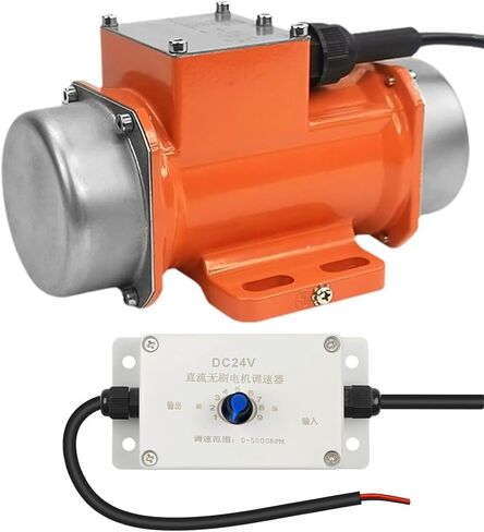 100W Vibration Motor, DC 24V Brushless Vibration Motor for Cement Mixer, Aluminum Alloy Concrete Vibrator Motor 5000RPM 100KG Force for for Vibrating Table Shaker Sand Spreader in Saudi Arabia