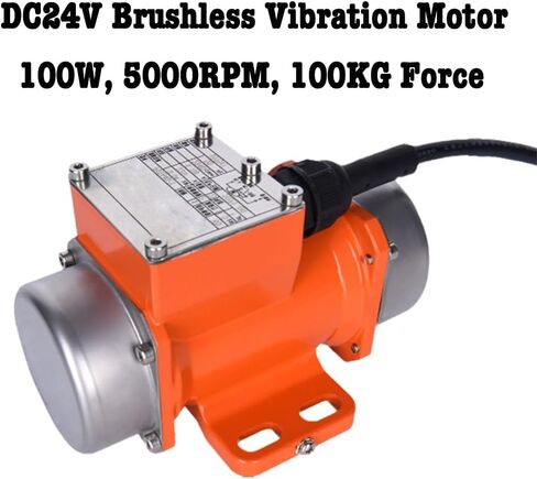 100W Vibration Motor, DC 24V Brushless Vibration Motor for Cement Mixer, Aluminum Alloy Concrete Vibrator Motor 5000RPM 100KG Force for for Vibrating Table Shaker Sand Spreader in Saudi Arabia