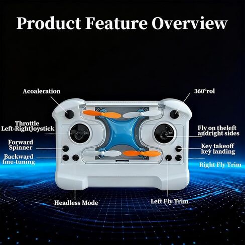طائرة بدون طيار صغيرة مع رحلات طيران سهلة وحيل 360 درجة، طائرة مثالية للمبتدئين، طائرة بدون طيار صغيرة للأطفال مزودة بمصباح LED وثبات الارتفاع وحماية المروحة لطائرة كوادكوبتر صغيرة داخلية وخارجية in Kuwait