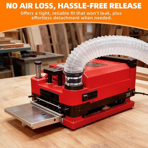 4" Magnetic Dust Collection Fittings for Dust Collectors Woodwork Shop Vacuum Hose, Magnetic Dust Collection Starter Kit, Quickly Connect Hose to Hookup Drum Sander Jointer Planer in Saudi Arabia