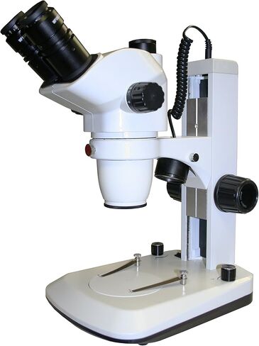 مجهر ستيريو تكبير ثلاثي العينيات من Parco Scientific XMZ-646-10L، عدسة عينية عريضة 10x، نطاق تكبير 0.67x- 4.5X، تكبير 6.7X- 45x، إضاءة LED علوية وسفلية، حامل مسار، 110 فولت in Saudi Arabia