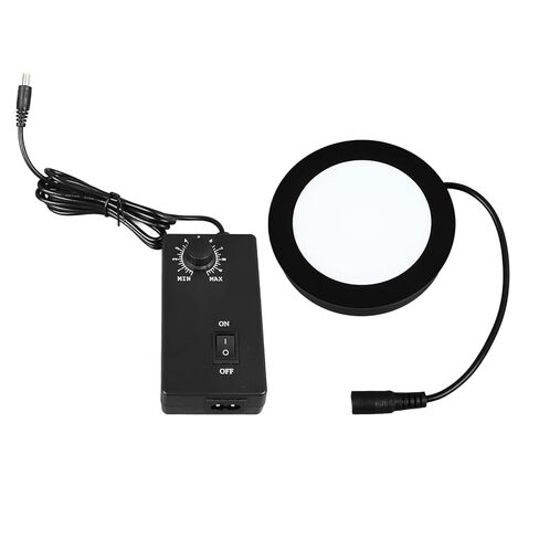 مجهر ضوء LED قابل للتعديل ضوء سفلي 40 ~ 160 مم مسافة عمل واسعة مجهر ستيريو أبيض ساطع إضاءة LED 90-260 فولت قابس أمريكي 6400 ك درجة حرارة اللون in Kuwait