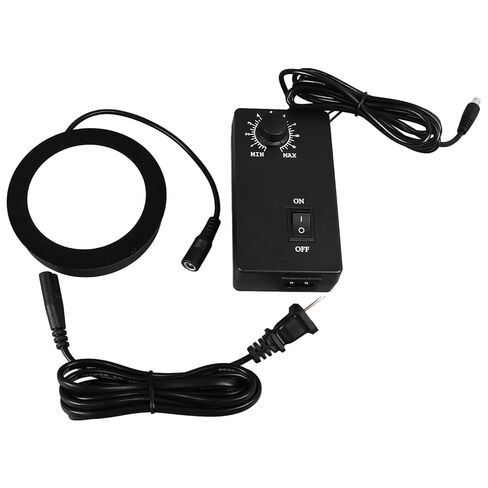 مجهر ضوء LED قابل للتعديل ضوء سفلي 40 ~ 160 مم مسافة عمل واسعة مجهر ستيريو أبيض ساطع إضاءة LED 90-260 فولت قابس أمريكي 6400 ك درجة حرارة اللون in Kuwait