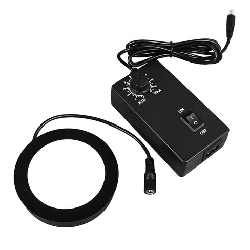 مجهر ضوء LED قابل للتعديل ضوء سفلي 40 ~ 160 مم مسافة عمل واسعة مجهر ستيريو أبيض ساطع إضاءة LED 90-260 فولت قابس أمريكي 6400 ك درجة حرارة اللون in Kuwait