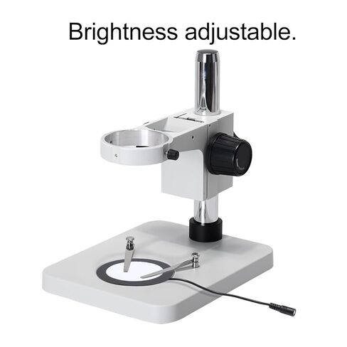 مجهر ضوء LED قابل للتعديل ضوء سفلي 40 ~ 160 مم مسافة عمل واسعة مجهر ستيريو أبيض ساطع إضاءة LED 90-260 فولت قابس أمريكي 6400 ك درجة حرارة اللون in Kuwait