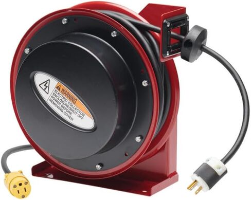 Reelcraft L-4545-123-3-RP - 12/3 x 45 ft. 15A Reverse Plug Electric Cord Reel in Saudi Arabia
