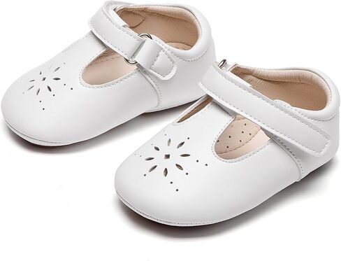 Kiderence Baby Girls Prewalker Mary Jane Flats Bowknot Princess Dress Shoes (الرضيع/طفل صغير) in Kuwait