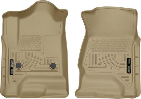 Husky Liners Weatherbeater Floor Mats | Fits 2014-2018 Chevrolet Silverado & GMC Sierra 1500 Crew Cab; 2015-2019 Silverado/Sierra 2500, 3500 Crew Cab (Full Coverage) | 2nd Row, 1-pc Black - 19231 in Saudi Arabia