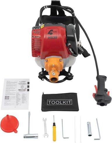 Eapmic Gasoline Concrete Vibrator, 4-Stroke 4.8HP 42.7CC Air Cooled Single Cylinder Backpack Concrete Vibrating Machine Cement Vibrator with 10FT Flexible Shaft Rod for Construction Sites in Saudi Arabia