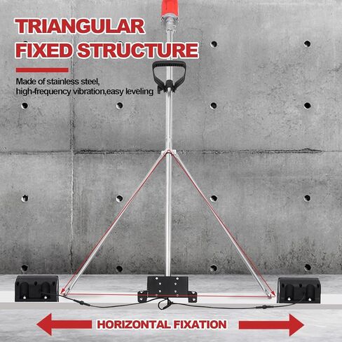 Power Concrete Screed Vibratory Kit Concrete Finishing Tool, Cordless Electric Screed Cement Finishing Vibrating Machin with 6ft Boards, Machine Head + Motor Concretes Surfaces Leveling Tamper Ruler in Saudi Arabia
