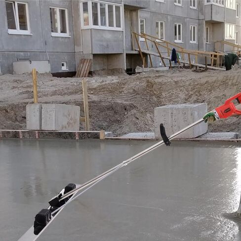 Power Concrete Screed Vibratory Kit Concrete Finishing Tool, Cordless Electric Screed Cement Finishing Vibrating Machin with 6ft Boards, Machine Head + Motor Concretes Surfaces Leveling Tamper Ruler in Saudi Arabia