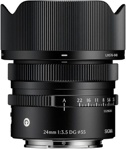 Sigma 24mm F3.5 DG Black Contemporary Lens for L Mount Bundle with Memory Card and Starter Kit for Cameras in Saudi Arabia