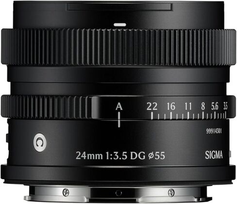 Sigma 24mm F3.5 DG Black Contemporary Lens for L Mount Bundle with Memory Card and Starter Kit for Cameras in Saudi Arabia