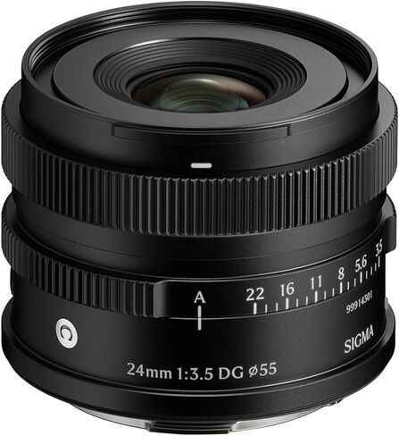 Sigma 24mm F3.5 DG Black Contemporary Lens for L Mount Bundle with Memory Card and Starter Kit for Cameras in Saudi Arabia