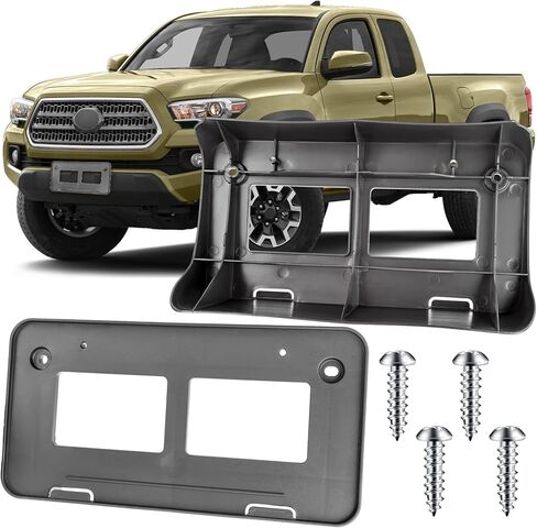 License Plate Bracket Accessories for Toyota 4Runner 2014 2015 2016 2017 2018 2019 2020 2021 2022 2023, Front Bumper License Plate Holder Replacement Frame Black Mount Type B in Saudi Arabia