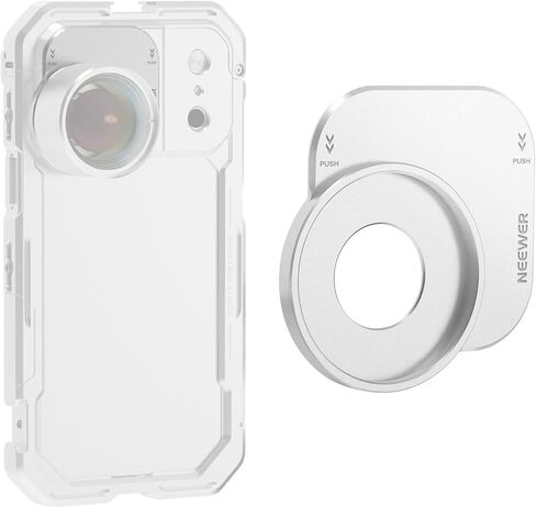 NEEWER 37mm Filter Lens Backplate for PA143/PA144 Phone Cage Only, Quick Release Video Rig Mobile Camera Photography Accessories Compatible with iPhone 17 Pro 17 Pro Max Beastgrip, PA152 in Saudi Arabia
