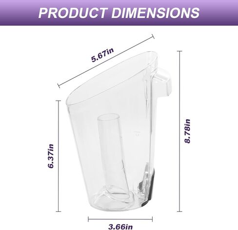 1614239 قطع غيار خزان المياه القذرة للمكنسة الكهربائية Bissell CrossWaye الرطبة/الجافة، نماذج بديلة للخزان القذر 2303، 2305،2306،1614239 لاستبدال خزان Bissell Dirty Tank in Kuwait