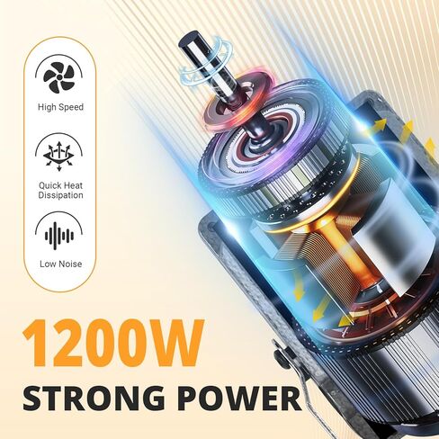 1200W 30000RPM Electric Flex Shaft Rotary Tool, Hanging Carver with Flex Shaft, Foot Pedal Control, Forward and Reverse Rotation, Metal Flexible Shaft Equipped with Polishing Accessories in Kuwait