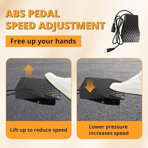 1200W 30000RPM Electric Flex Shaft Rotary Tool, Hanging Carver with Flex Shaft, Foot Pedal Control, Forward and Reverse Rotation, Metal Flexible Shaft Equipped with Polishing Accessories in Kuwait