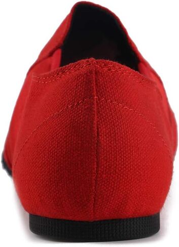 SWDZM Women's Latin Dance Shoes Close Toe Canvas Ballroom Tango Yoga Teaching Practice Dancing Shoes in Saudi Arabia