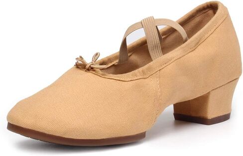 SWDZM Women's Latin Dance Shoes Close Toe Canvas Ballroom Tango Yoga Teaching Practice Dancing Shoes in Saudi Arabia