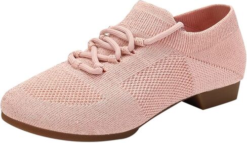 Women's Dance Shoes Closed Toe Lace-up Split-Sole Practice Social Salsa Latin Jazz Beginner Teaching Ballroom Dance Shoes in Saudi Arabia