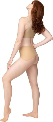 NOOSH Getnoosh PLAY Free-Hugging Seamless Tights For Women | Stylish Comfort & Breathable | Light Weight Sheer Women's Tights No Middle Seam | Mocha - L/XL in Saudi Arabia