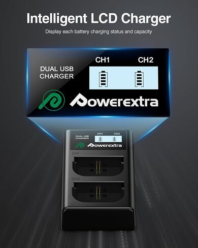 بطارية LP-E6NH بقدرة 2950 مللي أمبير في الساعة وشاحن USB مزدوج لكاميرات EOS R,R5,R6,R6 Mark II,R7,90D,80D,70D,60D,5D II,5D III,5D IV,5Ds,6D,6D II,7D,7D Mark II in Kuwait