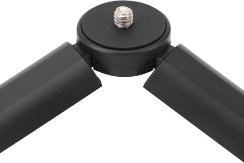 Denash Mini Camera Tripod,3x8.2cm Portable Compact Desktop Tripod Stand,1/4" Screw Webcam Tripod with Anti Slip Rubber Footpads for Pal Camera (Black) in Saudi Arabia
