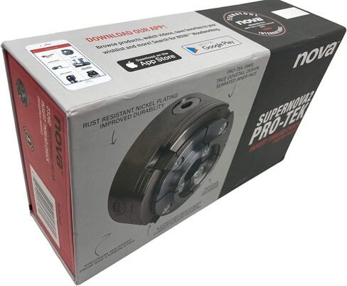 Nova 23262 Premier Pro-Tek Supernova 2 Wood Lathe Chuck Kit with Pro-Tek 2" Jaw Set, Woodworm Screw, & accessories, bundled with Nova ISNS 5/8" Plainbore Adapter (for Shopsmith, etc) in Saudi Arabia
