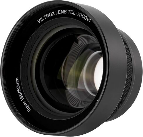 عدسة تحويل Telephoto TCL-X100 VI من VILTROX، عدسة التعرف التلقائي المعدنية 1.4X لـ Fujifilm X100VI X100V X100F، أسود in Kuwait