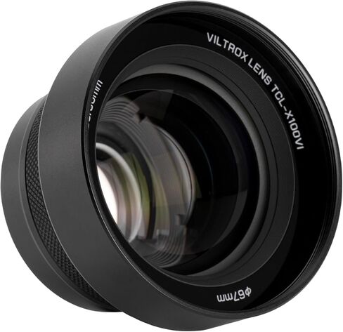 عدسة تحويل Telephoto TCL-X100 VI من VILTROX، عدسة التعرف التلقائي المعدنية 1.4X لـ Fujifilm X100VI X100V X100F، أسود in Kuwait