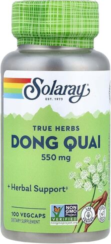 Solaray Dong Quai Root 550mg | الحيض الصحي ودعم انقطاع الطمث | ملحق صحة المرأة | جذر كامل | غير المعدلة وراثيا ، نباتي ومختبر التحقق | 180CT in Saudi Arabia