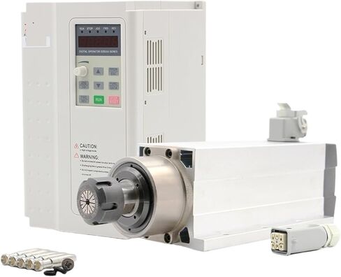 3.5kw ER25 المغزل تبريد الهواء محرك CNC 4 تحمل كرة سيراميك 220 فولت/380 فولت و 3.7 كيلو واط VFD/العاكس (220 فولت) in Saudi Arabia