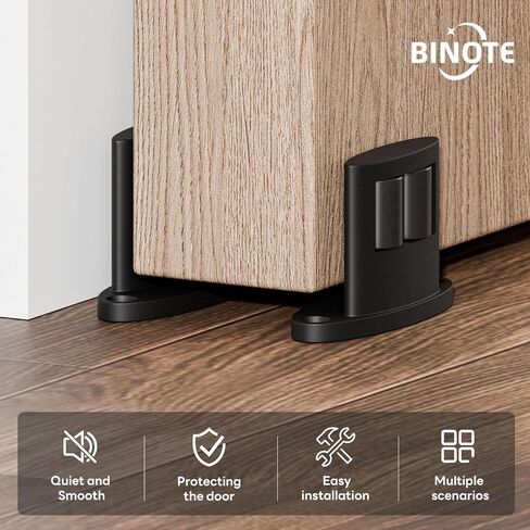 2Pack دليل الحد الأدنى للباب الدليل ، تصميم الأسطوانة على الوجهين ، سبيكة من الألومنيوم مع أسطوانة ناعمة ، أدلة الأبواب المنزلق. in Kuwait