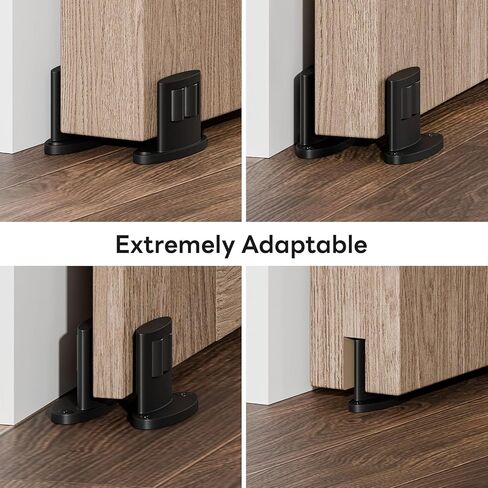 2Pack دليل الحد الأدنى للباب الدليل ، تصميم الأسطوانة على الوجهين ، سبيكة من الألومنيوم مع أسطوانة ناعمة ، أدلة الأبواب المنزلق. in Kuwait