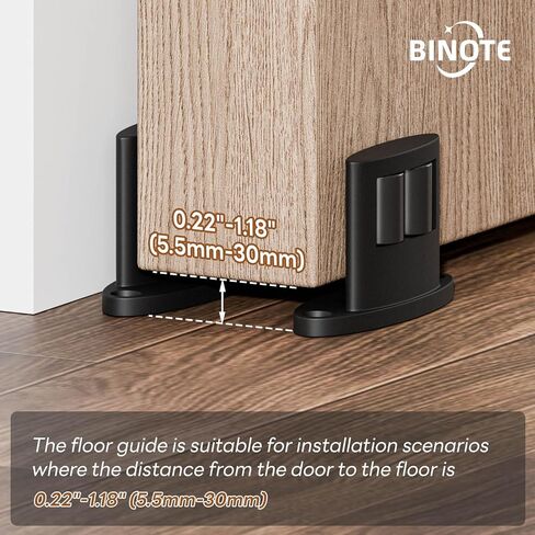 2Pack دليل الحد الأدنى للباب الدليل ، تصميم الأسطوانة على الوجهين ، سبيكة من الألومنيوم مع أسطوانة ناعمة ، أدلة الأبواب المنزلق. in Kuwait