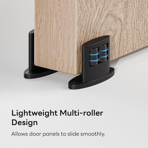 2Pack دليل الحد الأدنى للباب الدليل ، تصميم الأسطوانة على الوجهين ، سبيكة من الألومنيوم مع أسطوانة ناعمة ، أدلة الأبواب المنزلق. in Kuwait